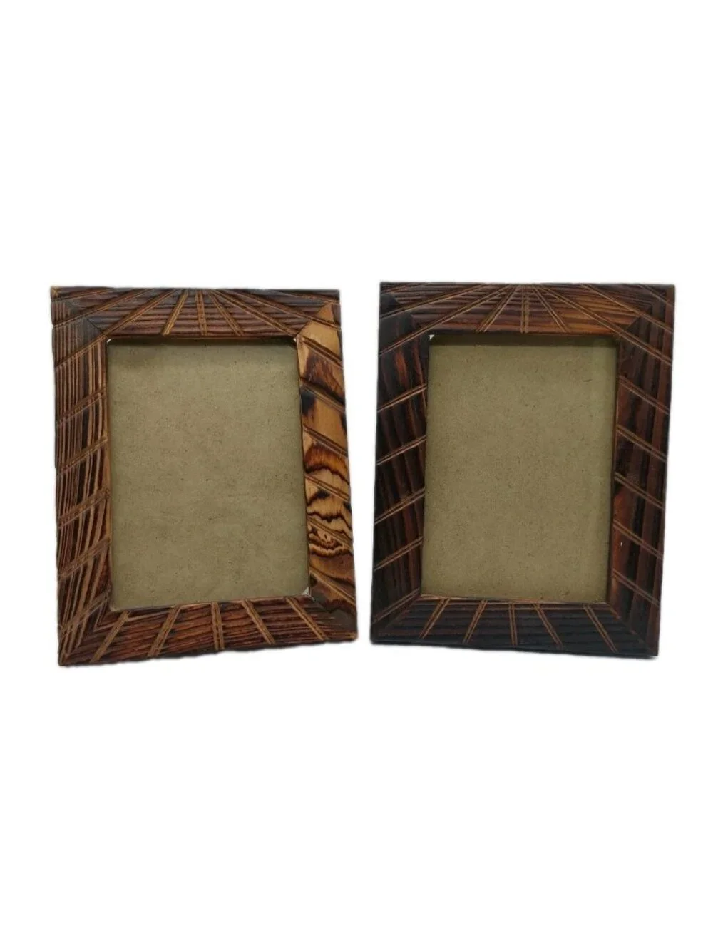 Artmark Chicago Wood Photo Frame Set Of 2 Carved Look